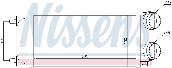 NISSENS 96718 интеркулер...