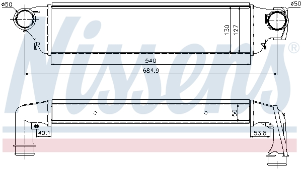 NISSENS 96741 Intercooler