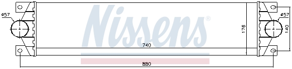 NISSENS 96767 интеркулер...