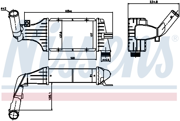 NISSENS 96788 интеркулер...