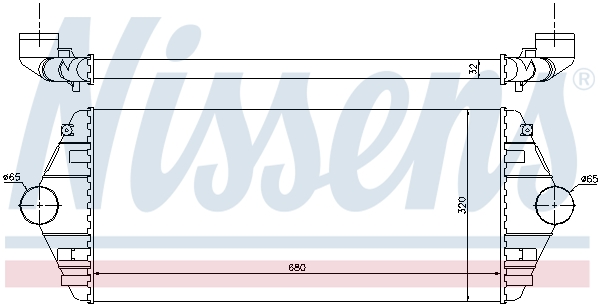 NISSENS 96849 интеркулер...