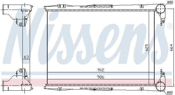 NISSENS 96968 Intercooler