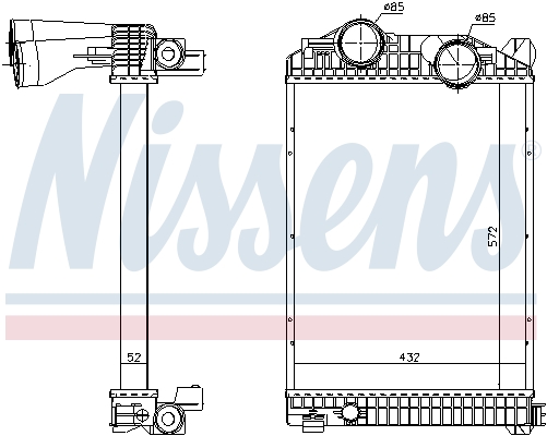 NISSENS 96969 Intercooler