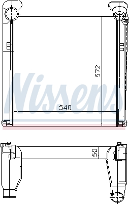 NISSENS 97007 интеркулер...