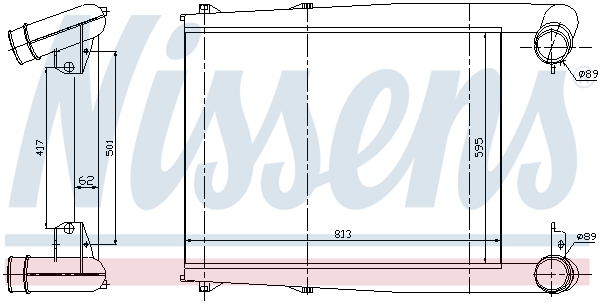 NISSENS 97025 интеркулер...