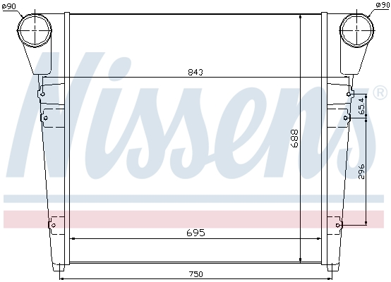 NISSENS 97052 интеркулер...