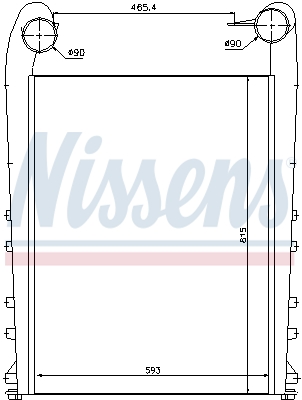 NISSENS 97058 интеркулер...