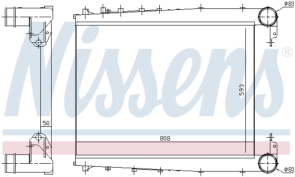 NISSENS 97070 интеркулер...