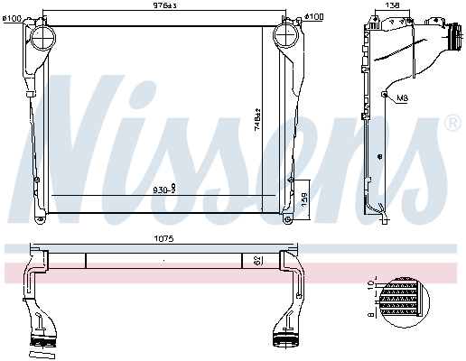 NISSENS 97081 интеркулер...