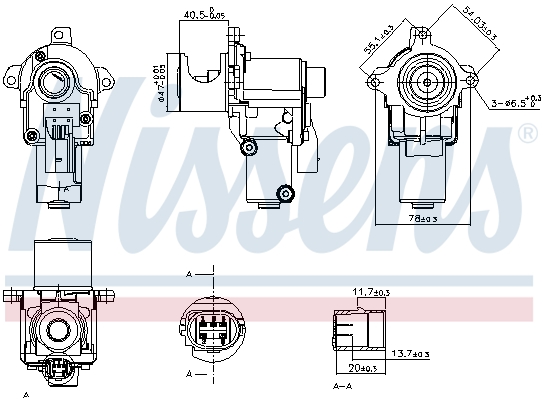 NISSENS 98217 EGR Valve for...