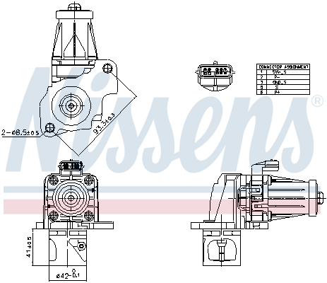 NISSENS 98405 Βαλβίδα AGR