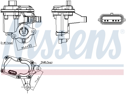 NISSENS 98446 EGR Valve for...