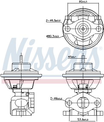 NISSENS 98477 AGR-Клапан