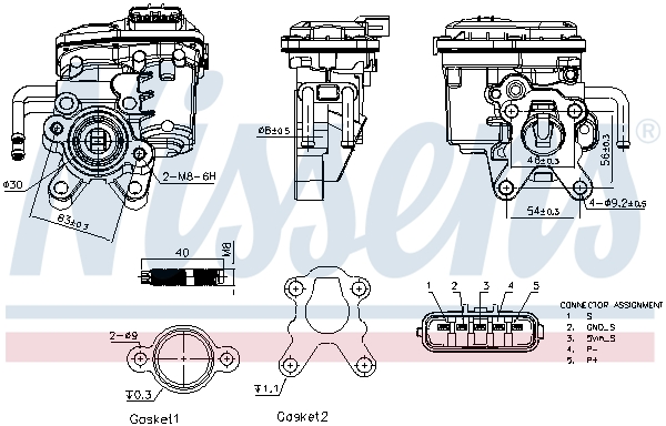 NISSENS 98555 EGR Valve for...