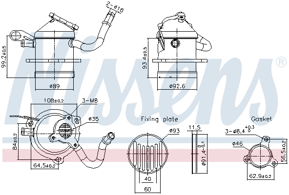 NISSENS 989480 Ψυγείο,...