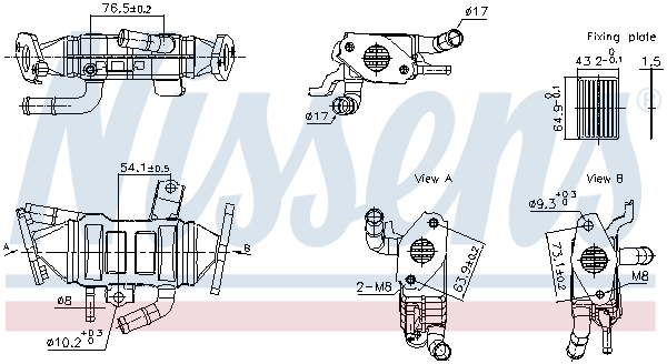 NISSENS 989488 Ψυγείο,...