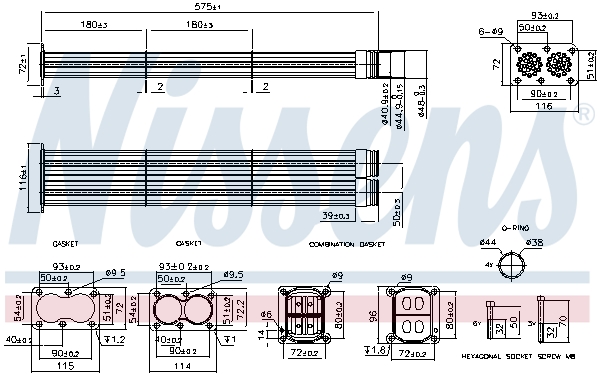 NISSENS 989565 ** FIRST FIT ** Cooler, exhaust gas recirculation for MAN