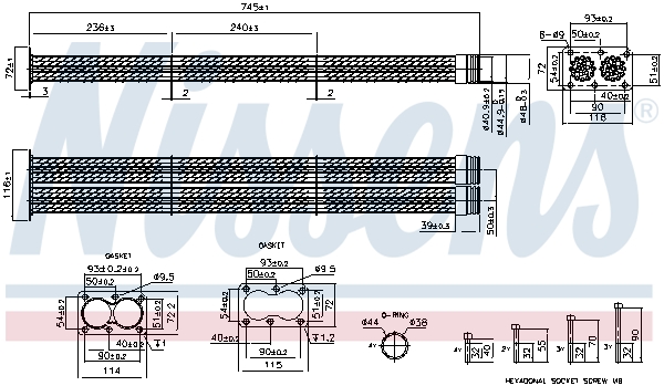 NISSENS 989566 ** FIRST FIT ** Cooler, exhaust gas recirculation for MAN