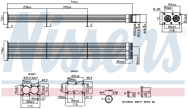 NISSENS 989567 ** FIRST FIT ** Cooler, exhaust gas recirculation for MAN