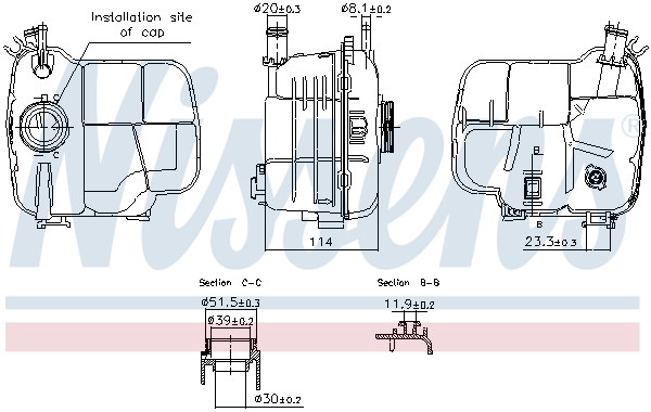 NISSENS 996224 разширителен...