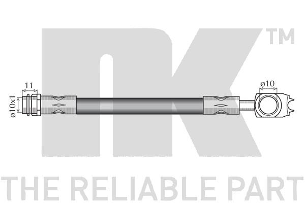 NK 854791 fékcső AUDI