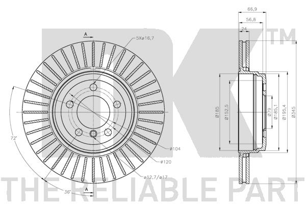 NK 201579 Bremsscheibe