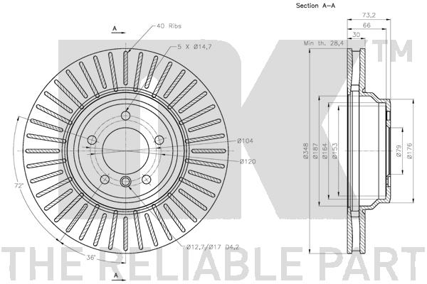 NK 201580 Bremsscheibe