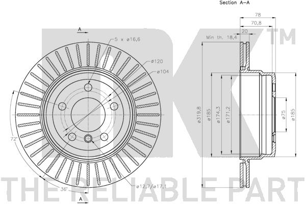 NK 201583 Bremsscheibe