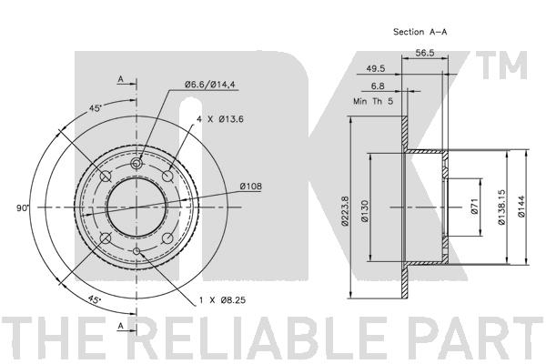 NK 201914 Bremsscheibe