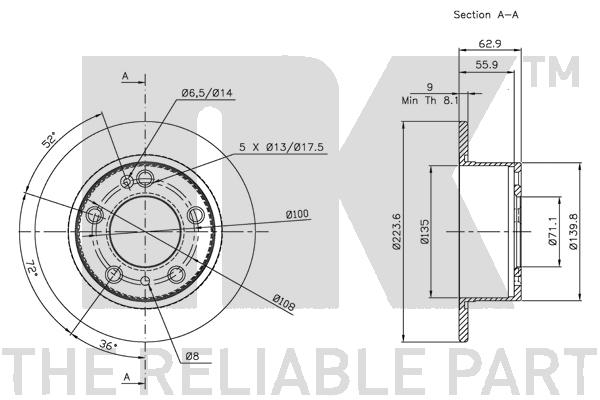 NK 201917 Bremsscheibe