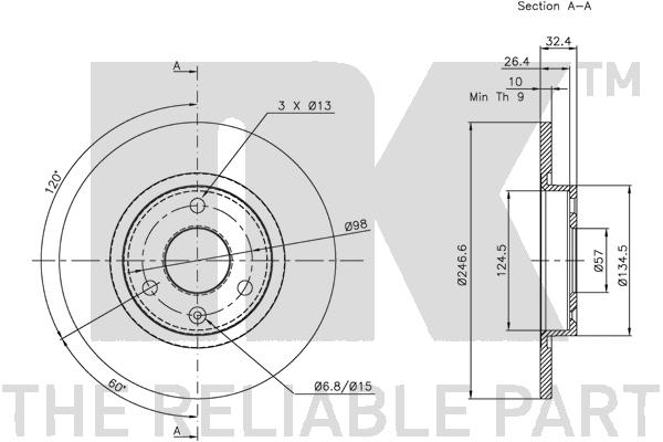 NK 201921 Bremsscheibe