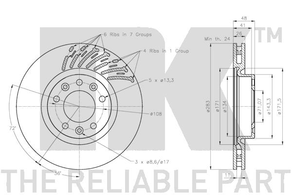 NK 201956 Bremsscheibe