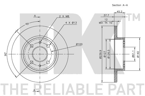 NK 202216 Bremsscheibe