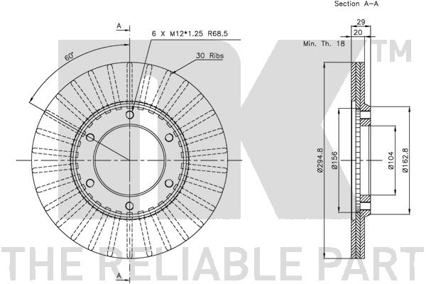 NK 202227 Bremsscheibe