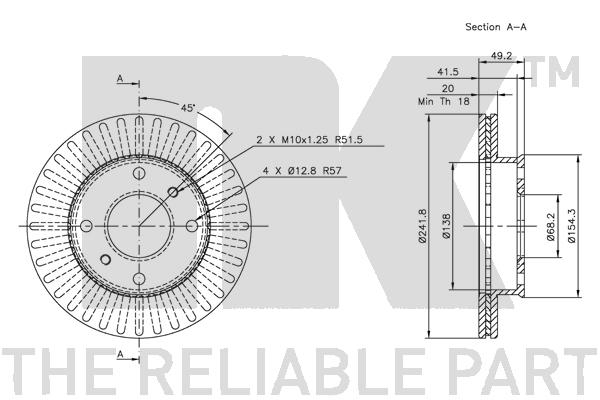 NK 202230 Bremsscheibe