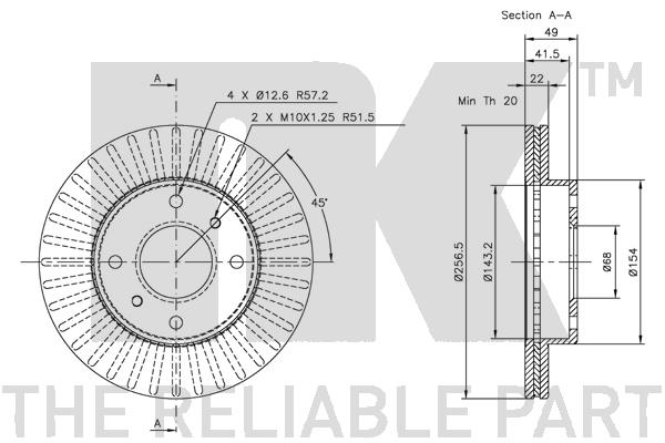 NK 202231 Bremsscheibe