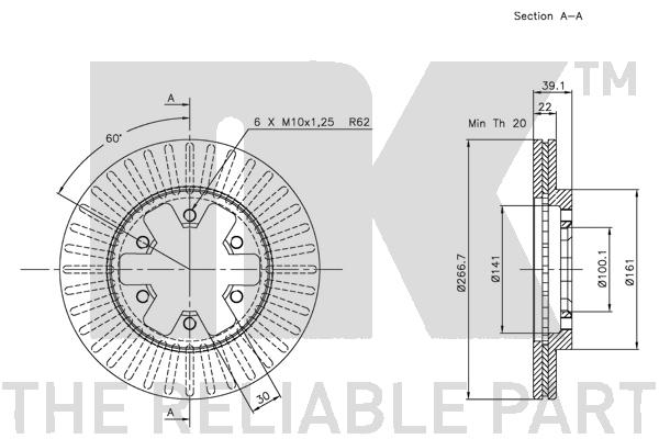 NK 202234 Bremsscheibe