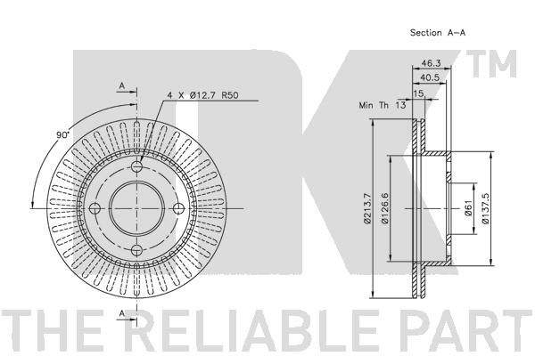 NK 202235 Bremsscheibe