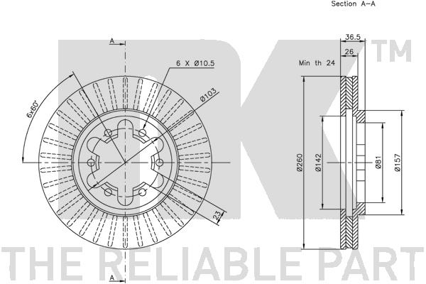 NK 202236 Bremsscheibe