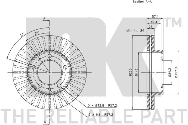 NK 202239 Bremsscheibe