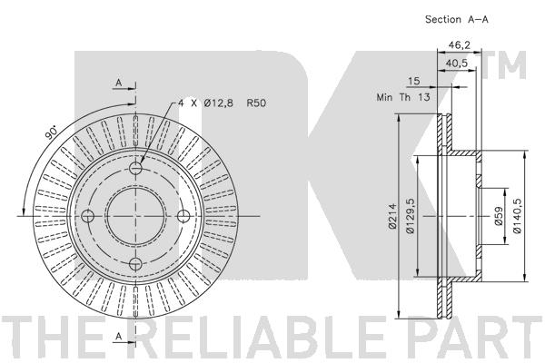 NK 202241 Bremsscheibe