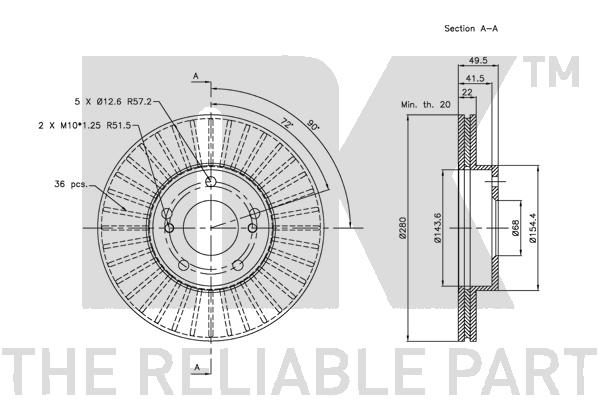 NK 202247 Bremsscheibe