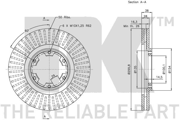 NK 202262 Bremsscheibe