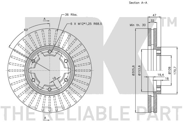 NK 202265 Bremsscheibe