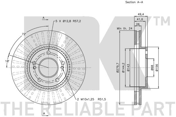NK 202267 Bremsscheibe