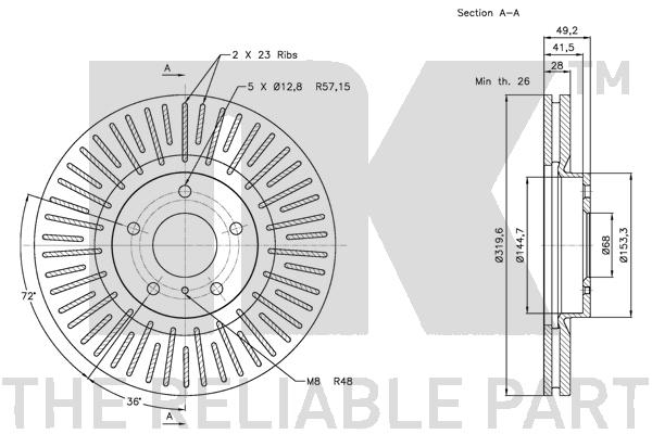 NK 202270 Bremsscheibe
