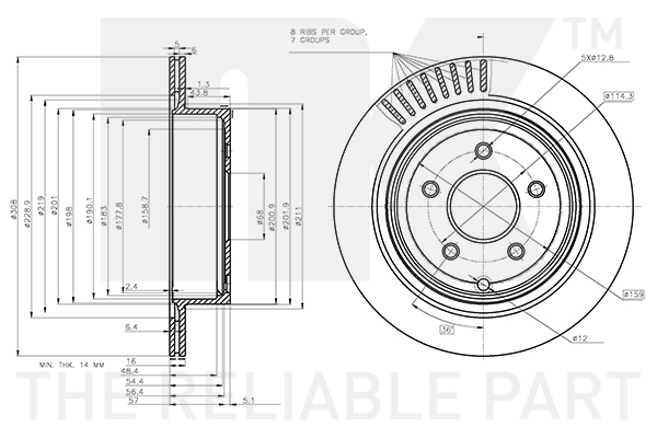 NK 202271 Bremsscheibe