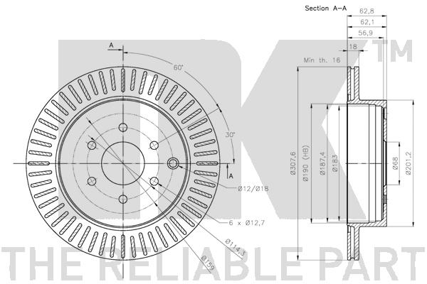 NK 202281 Bremsscheibe