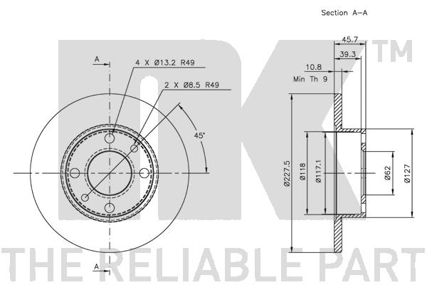 NK 202302 Bremsscheibe