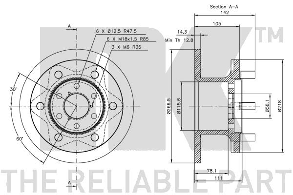 NK 202306 Bremsscheibe